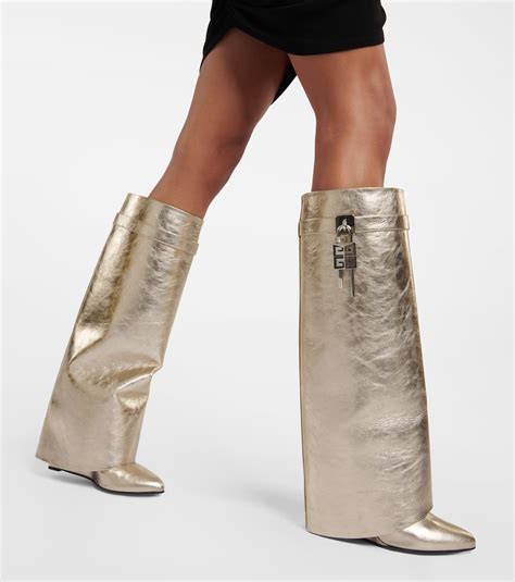 gold givenchy boots|Givenchy shark boots on sale.